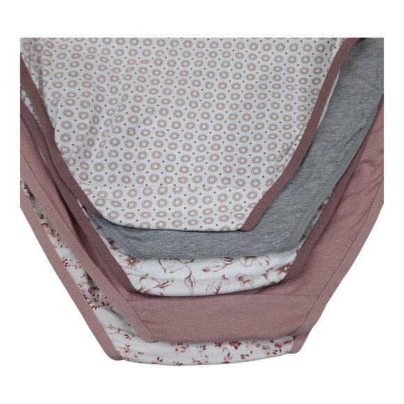 Laura Ashley Womens Medium Cotton Spandex Panties Briefs 5-Pack Tag Free - Picture 2 of 12